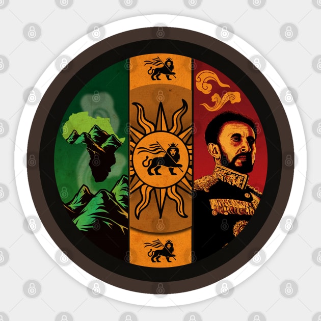 Elemental Rastafari Sticker by CTShirts